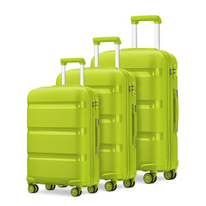 JX New Design PP Suitcase Luggage Bag Customized 20" 24" 28" 3pcs PP <strong>Valise</strong> De Voyage Travel Baggage - Product Image 1