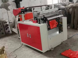 Полуавтоматический станок для производства биоразлагаемых полиэтиленовых пакетов (пакетов-жилетов) из HDPE/LDPE, машина для изготовления пластиковых пакетов - Product Image 6