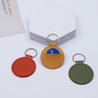 Porte-clés en cuir PU, porte-badge, médaille, pièce commémorative, étui de protection, décoration suspendue, pendentif, logo personnalisé, art moderne