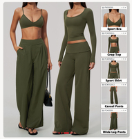 Soutien-gorge de sport personnalisé pour femme, séchage rapide, col en V profond, bretelles réglables, dos élégant, coussinets amovibles, faible MOQ pour petites entreprises