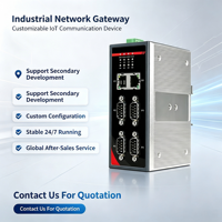 Gateway Industrial para Riel DIN, RS232/485 a Modbus TCP/RTU, Convertidor Ethernet, para Fábrica Inteligente Industria 4.0