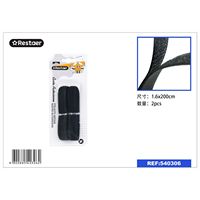 Pita Perekat Hitam Model Hook & Loop 1.6cm*2m 8800885403062-Peralatan Jahit