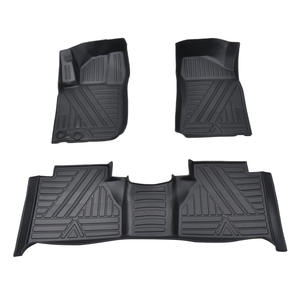 Tapis de sol de voiture <span class=keywords><strong>Nissan</strong></span> <span class=keywords><strong>Leaf</strong></span> <span class=keywords><strong>2018</strong></span>-2025 tout temps en TPE, 4 pièces, épaisseur 10 mm, motif bicolore, personnalisable - Product Image 3