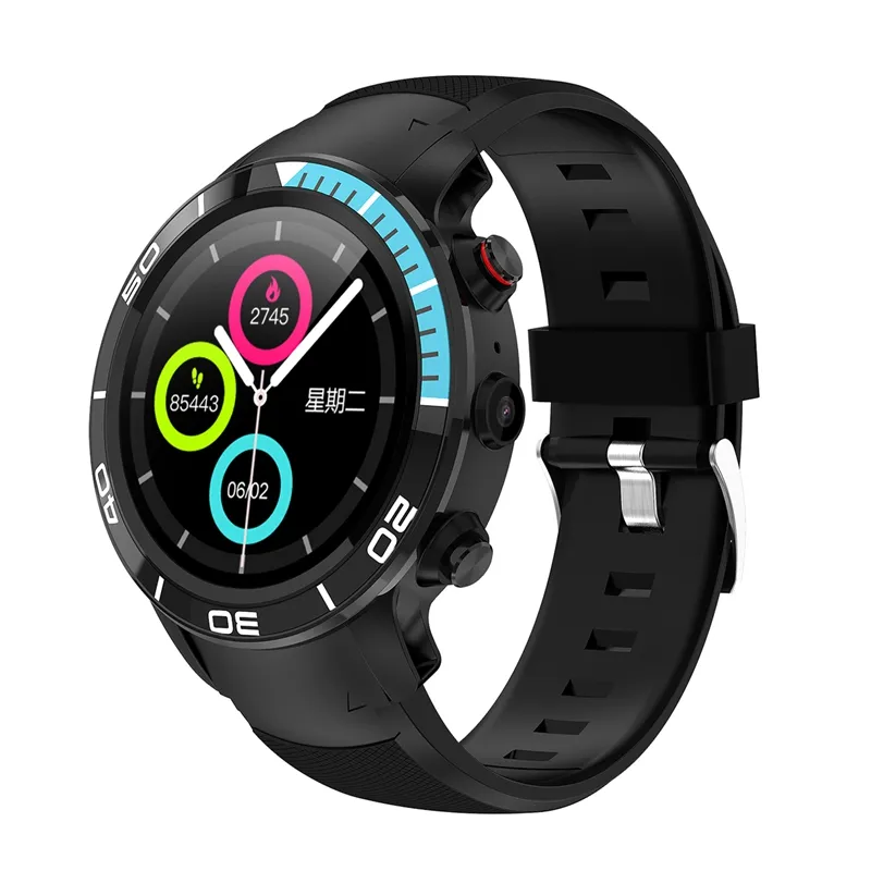 Microwear H8 IP68 waterproof 4G smart watch android phone HD full round touch smart watch heart rate steps for men