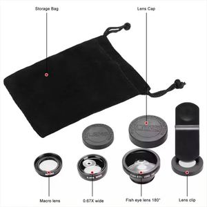 Objectifs universels pour téléphones portables en gros – Kits d'objectifs fisheye avec clip 0,67x pour tous les téléphones portables - Product Image 2