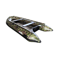 Bateau gonflable de vitesse de bateaux de sauvetage de la grande vitesse 13ft 400cm avec le plancher en aluminium pour la personne 6