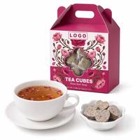 Venster Gable Box Thee Cubes 10 stuks Thee Bom Verpakte Geur Thee Pellets Zakloze Drink Bom Geperste Thee Edelstenen Private Label OEM