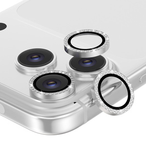 Protection d'objectif d'appareil photo en verre trempé 9H de qualité diamant, fournie par l'usine, pour iPhone 17 Pro Max - Product Image 1