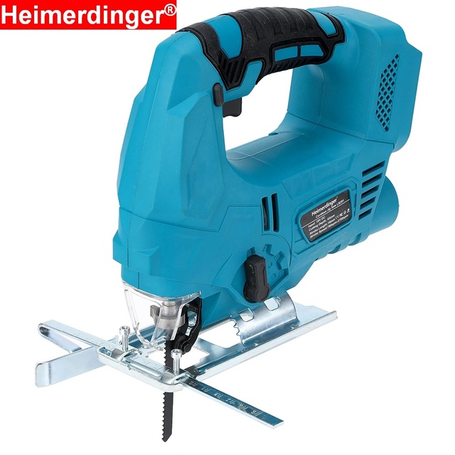 18V Battery Electric Jigsaw Cordless DIY Industrial Metal Wood Brushless Variable Speed Chain Features Cutter Blades