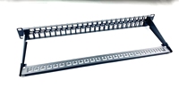 Panel de Conexiones Denso en Blanco de 48 Puertos UTP CAT6 1U, Nuevo Diseño XXD, Panel de Conexiones en Blanco de Alta Calidad de 48 Puertos