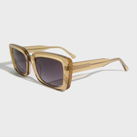 Lunettes de soleil polarisées de haute qualité personnalisées, nouveau design tendance, lunettes en bio-acétate, lunettes en acétate italien Mazzucchelli, lunettes de soleil pour femmes