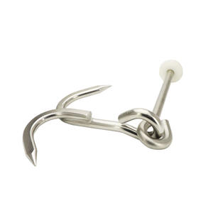 Ağır paslanmaz çelik et Hooks çift S Hooks Abattoir soğutmalı kamyon kasnak haddeleme kanca uygun et asılı - Product Image 6
