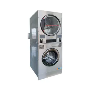 Penjualan pabrik harga langsung kapasitas pencuci tumpuk dan pengering untuk dijual mesin pengering combo