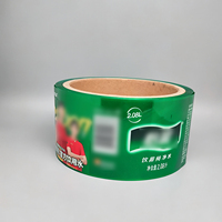 Manchons de film thermorétractable durables pour impression en héliogravure, formes personnalisées, épaisseur 0,03-0,05 mm pour l'emballage de boissons et d'aliments