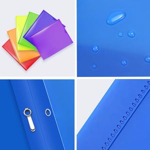 Carpeta de plástico al por mayor Tadpole de 3 púas, tamaño carta, de polipropileno, para oficina, con bolsa transparente - Product Image 2