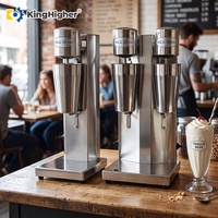 Machine à milkshake professionnelle automatique double en acier inoxydable 800 ml avec interrupteur de sécurité