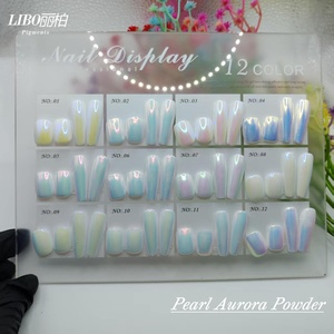 Nouveauté Australie Poudre blanche Aurora 12 couleurs Nail Art Fairy Pigments fins - Product Image 1