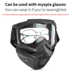 YQH CW52545 lunettes de soleil de sport pour Dirt Bike/Moto Cross/<span class=keywords><strong>VTT</strong></span> respirant anti-poussière Protection UV coupe-vent Anti-buée pour une utilisation en extérieur - Product Image 4