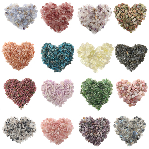 Piedras Naturales Curativas de Jardín: Cristales en Bruto, Triturados, a Granel, con Virutas de Cristal y Grava de Piedra Pulida - Product Image 1