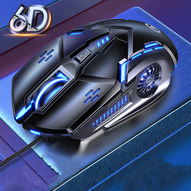 Gaz-m01 2022 Latest Game Gaming Mouse 7-color Rgb Breathing Led Light Pc Laptop Universal Usb Wired Mouse