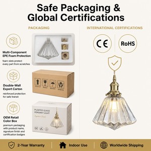 Lampada <span class=keywords><strong>a</strong></span> <span class=keywords><strong>Sospensione</strong></span> in Vetro Scanalato <span class=keywords><strong>a</strong></span> Cono con Finitura Rame, Stile Industriale <span class=keywords><strong>Vintage</strong></span>, Attacco E27, per Isola Cucina, Sala da Pranzo, Caffè, Ristorante, Hotel, Arredamento - Product Image 6