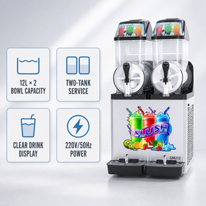เครื่องทำน้ำแข็งปั่นแบบถังคู่ ความจุสูง UNITECH พร้อมแผงควบคุมอัจฉริยะ สำหรับร้านอาหารและคาเฟ่ - Product Image 4