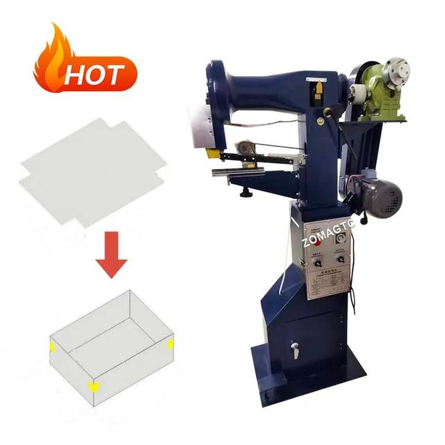 High Quality Rigid Box Making Machine Post-Press Equipment for Box Corner Pasting and Forming Adhesive Paper Tape Machine