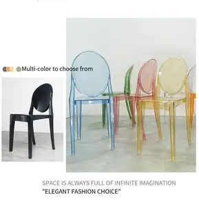 Creative Transparent Chair Acrylic Personalized Modern Devil Chair Ghost Chair Hotel Plastic Dining