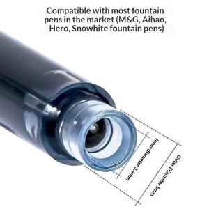 Cartuchos de Tinta Universales para Pluma Estilográfica, Diámetro Interior 34 mm, Diámetro Exterior 5 mm, Recarga de Tinta Negra y Azul - Product Image 6