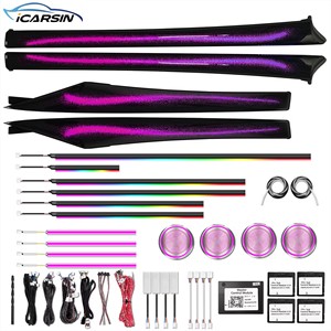 ICarsin para BMW Serie 5 <span class=keywords><strong>Gran</strong></span> <span class=keywords><strong>Turismo</strong></span> 5GT F07, Actualización de Luz Ambiental Dinámica de 64 Colores, Accesorios LED para Iluminación Interior de Automóvil - Product Image 1