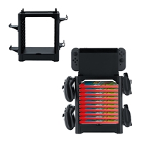 Tour de rangement multifonctionnelle pour console Nintendo Switch, avec support, en aluminium, pour Joy-Con, pour NS Pro OLED