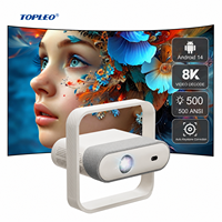 Projecteur intelligent portable Topleo, mini projecteur HD pour cinéma maison et projection vidéo