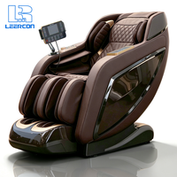 Silla de Masaje LEERCON Eléctrica de Lujo 4D con Gravedad Cero, Bolsas de Aire para Todo el Cuerpo, Programas Automáticos y Repuestos Gratuitos