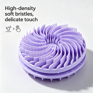 LEDUN Dual-Sided Silicone Body Scrubber Silicone Loofah for Shower <b>Exfoliating</b> Body Brush for All Skin <b>Scalp</b> Massager Lather - Product Image 3