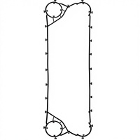 Joints d'étanchéité en caoutchouc EPDM (forme de talon spéciale noire) pour échangeurs de chaleur à plaques M6, pour composants de réfrigération et d'échange thermique