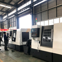 Centro de Mecanizado CNC de Servicio Medio TCK550, Torneado-Fresado, Doble Husillo, Bancada Inclinada Automática, Control FANUC, Motor GSK 380V