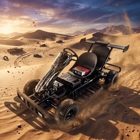 Kart électrique tout-terrain 750W 48V pour adultes avec batterie 20Ah, moteur BLDC, transmission par arbre, buggy des dunes, utilisation en extérieur, charge 200kg, 70km/h