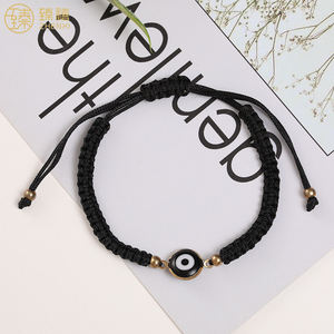 ZHENXI <span class=keywords><strong>2022</strong></span> dernier Design Offre Spéciale réglable Simple fait à la main tressé bonne chance mauvais yeux Bracelet pour femmes et filles tous les jours - Product Image 3