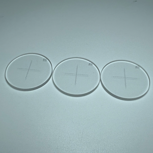 Chất lượng cao tùy chỉnh K9 BK7 B270 BAK4 graticule chéo dòng khắc quang phẳng ống kính kẻ ô cho Lập Bản Đồ - Product Image 3