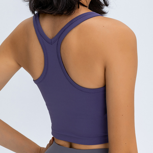 Reggiseno sportivo Racerback <span class=keywords><strong>donna</strong></span> ad alto impatto da <span class=keywords><strong>donna</strong></span> <span class=keywords><strong>palestra</strong></span> Fitness Top per Yoga ad alto impatto esercizio - Product Image 6
