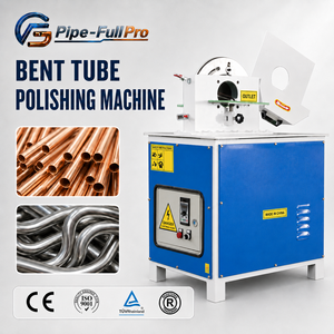 Machine de polissage de tubes courbés, machine de rectification et de polissage de surfaces courbes pour le décapage de la rouille et l'ébavurage des coudes et des tubes en U en acier - Product Image 1