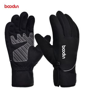 Baodun Ski <b>Gloves</b> Full Finger Black And Gray Thinsulate Winter <b>Warm</b> For Downhill Skiing Unisex Sml - Product Image 5