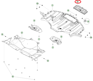 غطاء باينل لموديل تسلا <span class=keywords><strong>3</strong></span> أداء هايلاند ، OE 1831984-00-A - Product Image 4