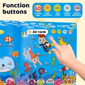 Zhorya Montessori Audiolibro y Libro Electrónico de Aprendizaje Temprano, Libro de Actividades Silencioso para Niños Preescolares, Juguetes Educativos para Niños - Product Image 4
