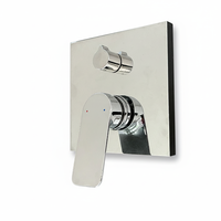 Mitigeur de douche thermostatique encastré moderne à 2 fonctions avec inverseur mural pour salle de bain - ZY-VT621L