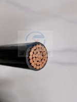 Câble de alimentation industriel TC-ER XHHW-2 pour construction, 600V 90°C, 4AWG 4/C + 8AWG 1/C, cuivre XLPE, pour l'Amérique du Nord