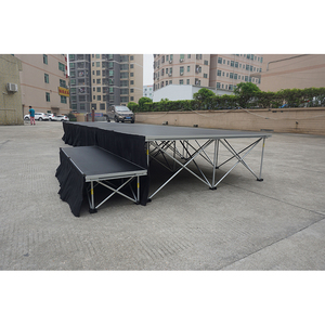 Giá rẻ xách tay sân khấu <span class=keywords><strong>Modular</strong></span> sân khấu với tay đường ray 4ft * 74ft bằng gỗ nền tảng sân khấu - Product Image 3
