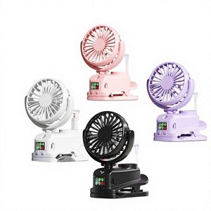 Nuevo Ventilador de Mano con Pantalla Digital, Recargable, Multifunción, con Rociador Hidratante, Menos de 36 dB de Ruido, 6-8 Horas de Funcionamiento - Product Image 1