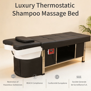 Cama de Lujo para Lavado de Cabello con Terapia Capilar, Circulación de Agua Termostática, Fototerapia de 7 Colores <span class=keywords><strong>y</strong></span> Masaje para Salones de Belleza - Product Image 1