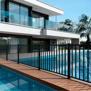 Postes de Aluminio para Piscina, Decoración de Jardín, Escuela, Hotel, Tubo Cuadrado Vertical, Postes Metálicos Económicos para Privacidad en Exteriores - Product Image 1